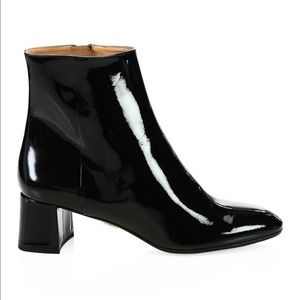 Aquazzura - Grenelle Patent Leather Ankle Boots